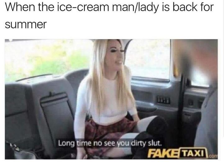 when the ice-cream man.lady is back for the summer