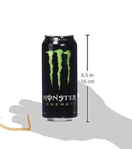 monster energy drink can size 
