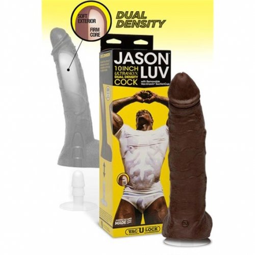 Jason Luv 10" UltraSkyn Cock with Removable Vac-U-Lock Suction Cup